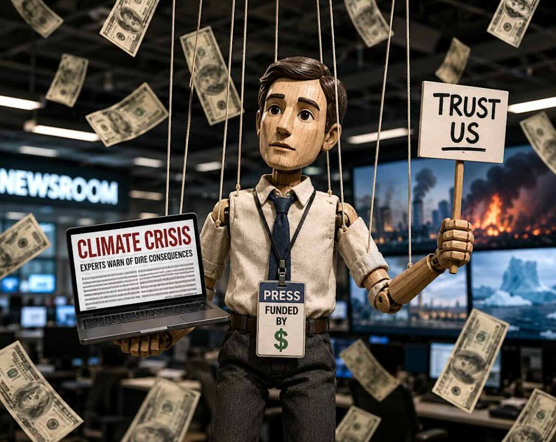 Just how “independent” is climate reporting when green-advocacy groups pay the salaries of reporters covering the issue https://climatechangedispatch.com/climate-reporting-grants-media-bias/